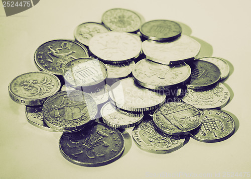 Image of Vintage sepia Pounds picture