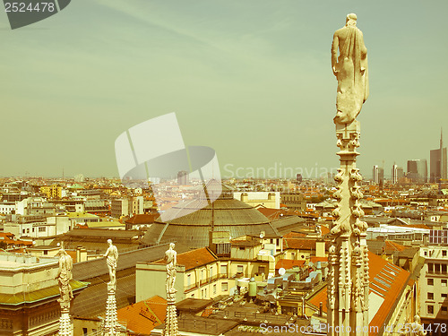 Image of Retro looking Milan, Italy