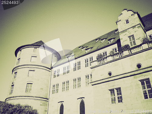 Image of Vintage sepia Altes Schloss (Old Castle), Stuttgart