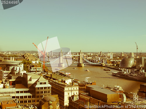 Image of Retro looking Tower Bridge London