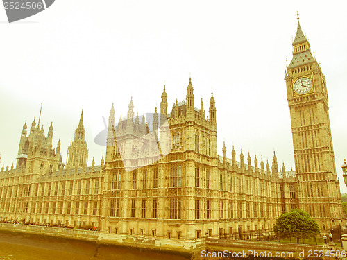 Image of Retro looking Houses of Parliament