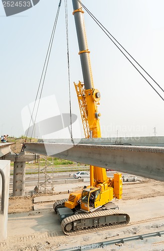 Image of process of bridge construction