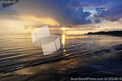 Image of Sea sunset