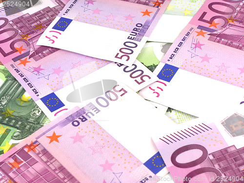 Image of business money background with european euro
