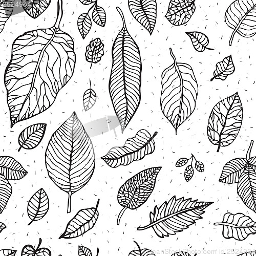 Image of Leaves.  Seamless background