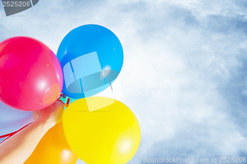 Image of multicolored balloons