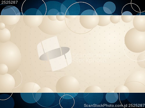Image of Abstract bubble background design 