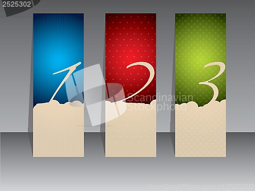 Image of Advertising label set with gradation