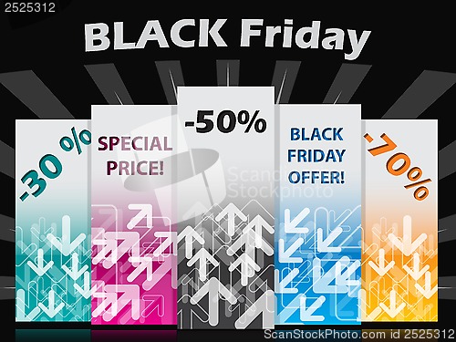 Image of Black friday label set