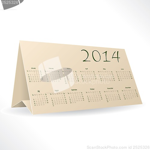 Image of 2014 triangle calendar design 