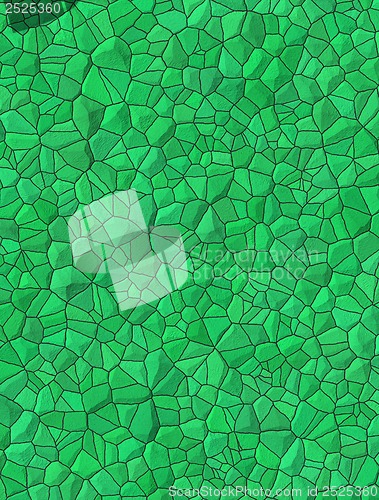 Image of Green bricks abstract seamless pattern