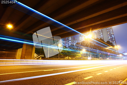 Image of Tunnel with traffic trail