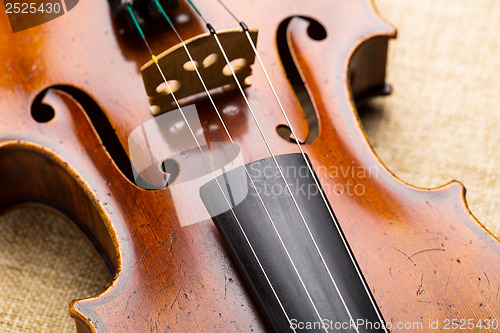 Image of Western musical instrument, violin