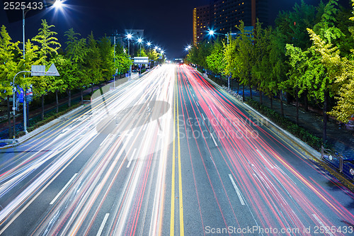 Image of Highway at night