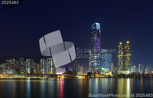 Image of Hong Kong skyline at night