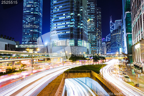 Image of Traffic trail in Hong Kong