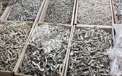 Image of Dried assorted anchovy fish