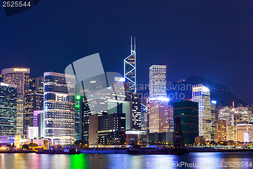 Image of Hong Kong skyline at night