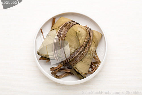 Image of Rice dumpling on the bowl