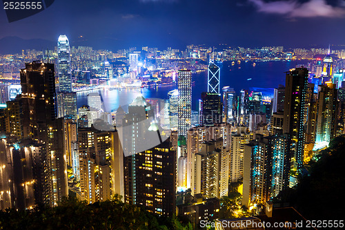 Image of Hong Kong at night