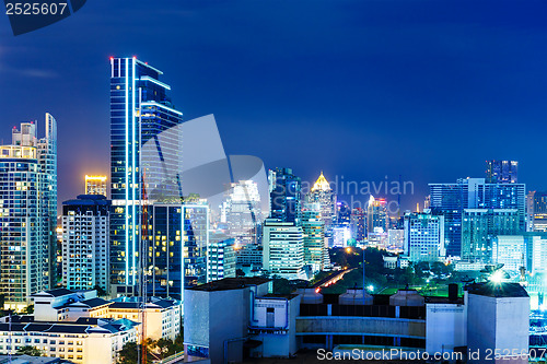 Image of Bangkok skyline at night