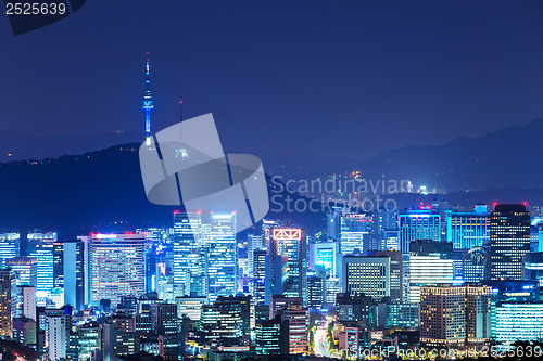 Image of Seoul cityscape at night