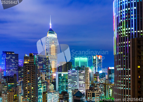 Image of Hong Kong skyline at night