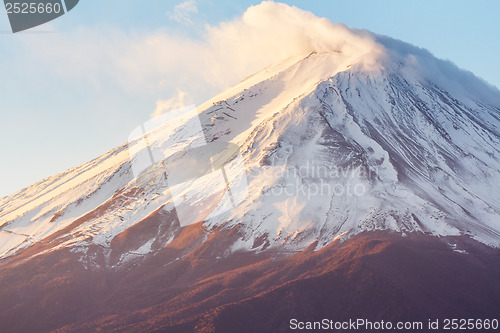 Image of Mt. Fuji during sunrise