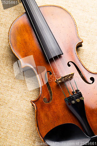 Image of Violin close up