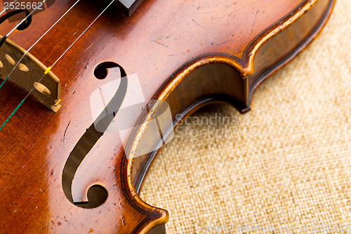 Image of Violin close up