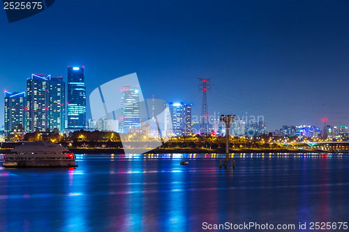 Image of Cityscape in Seoul at night