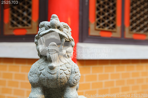 Image of Chinese lion statue decoration