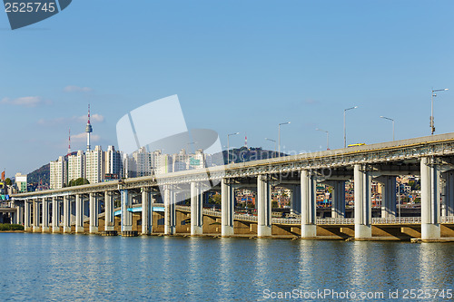 Image of Seoul city skyline in South Korea