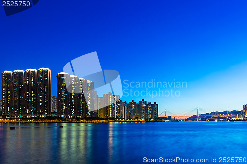 Image of City in Hong Kong at night