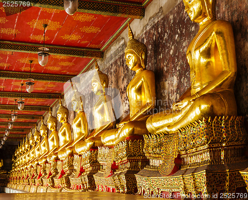 Image of Golden buddha in temple