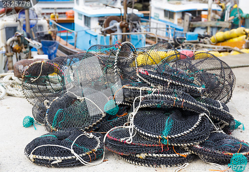 Image of Empty traps for capture fisheries and seafood