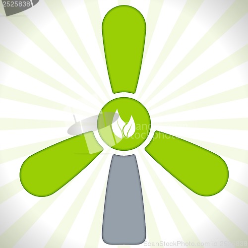 Image of Cool wind turbine symbol