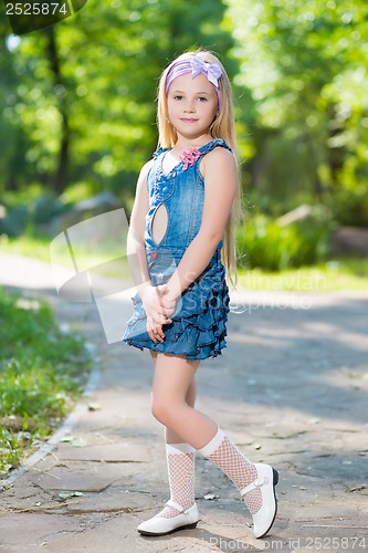 Image of Nice little blond girl