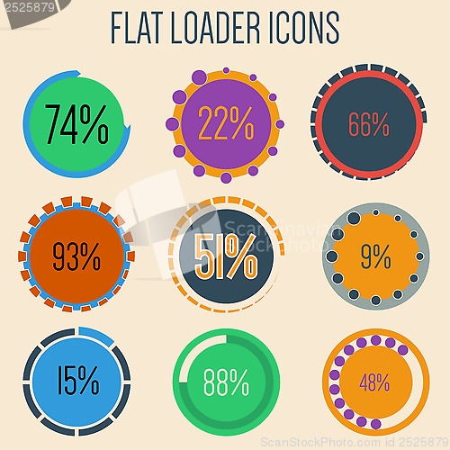 Image of Flat loader icons