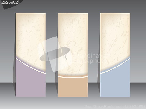 Image of Retro grunge label set of three