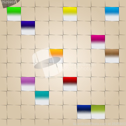 Image of Seamless square pattern with color elements