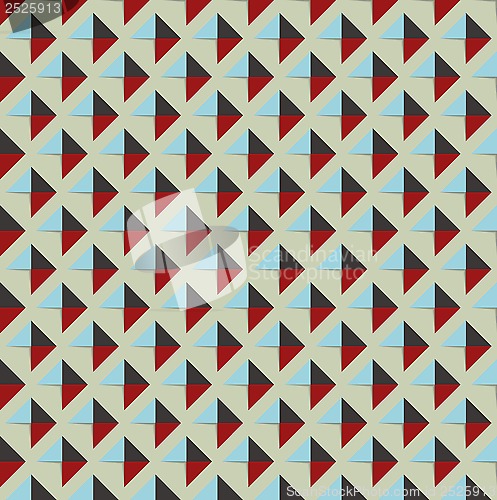 Image of Seamless pattern with colorful shapes and shadows
