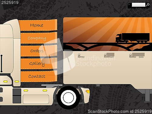 Image of Transportation web template design