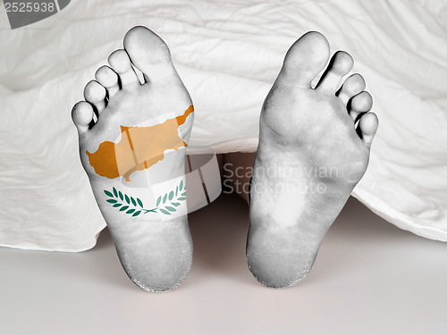 Image of Feet with flag