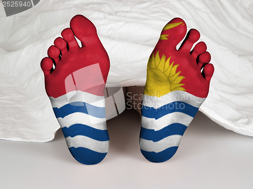 Image of Feet with flag