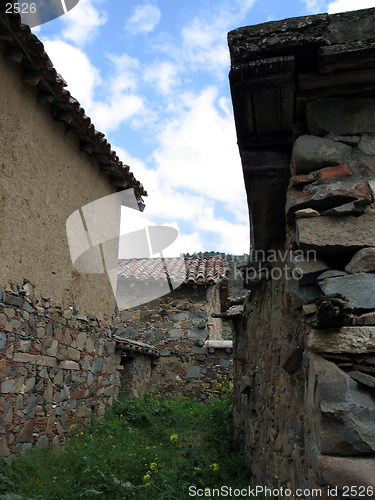 Image of Buildings and skies. Fikardou. Cyprus