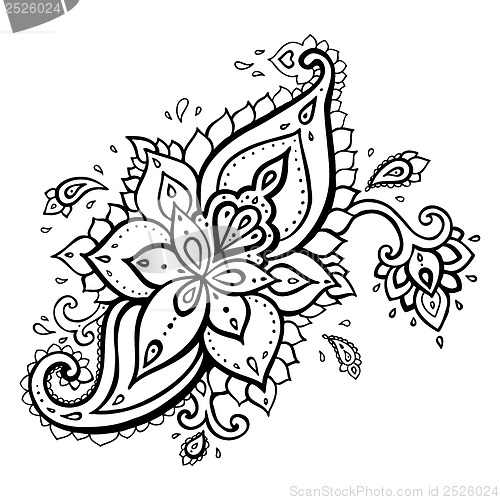 Image of Paisley. Ethnic ornament.