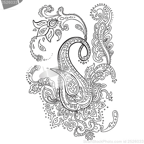 Image of Paisley. Ethnic ornament.