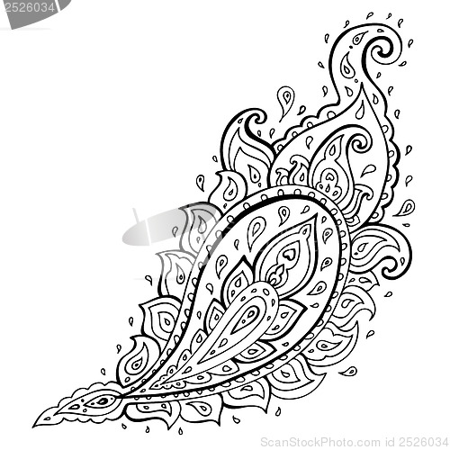 Image of Paisley. Ethnic ornament.