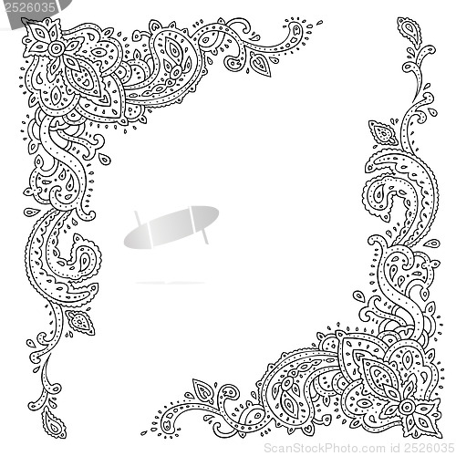 Image of Paisley. Ethnic ornament.